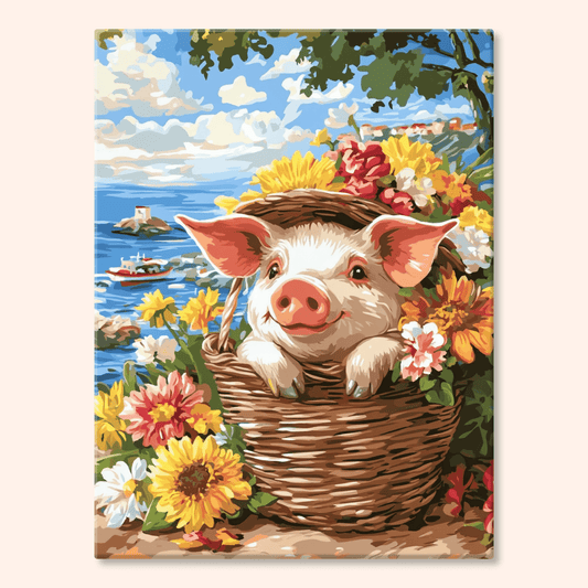 Paint by numbers - Piglet Riviera - MyArt