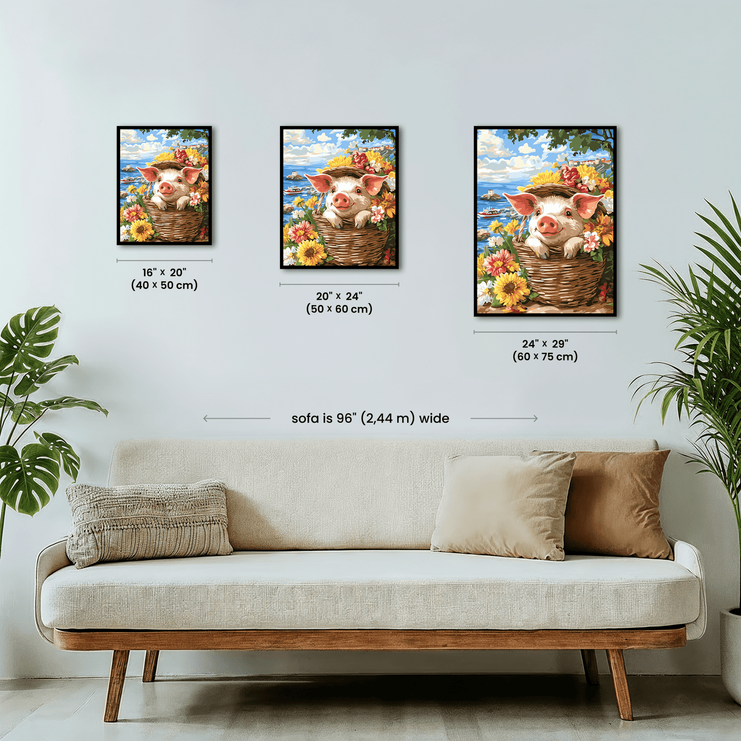 Paint by numbers - Piglet Riviera - MyArt