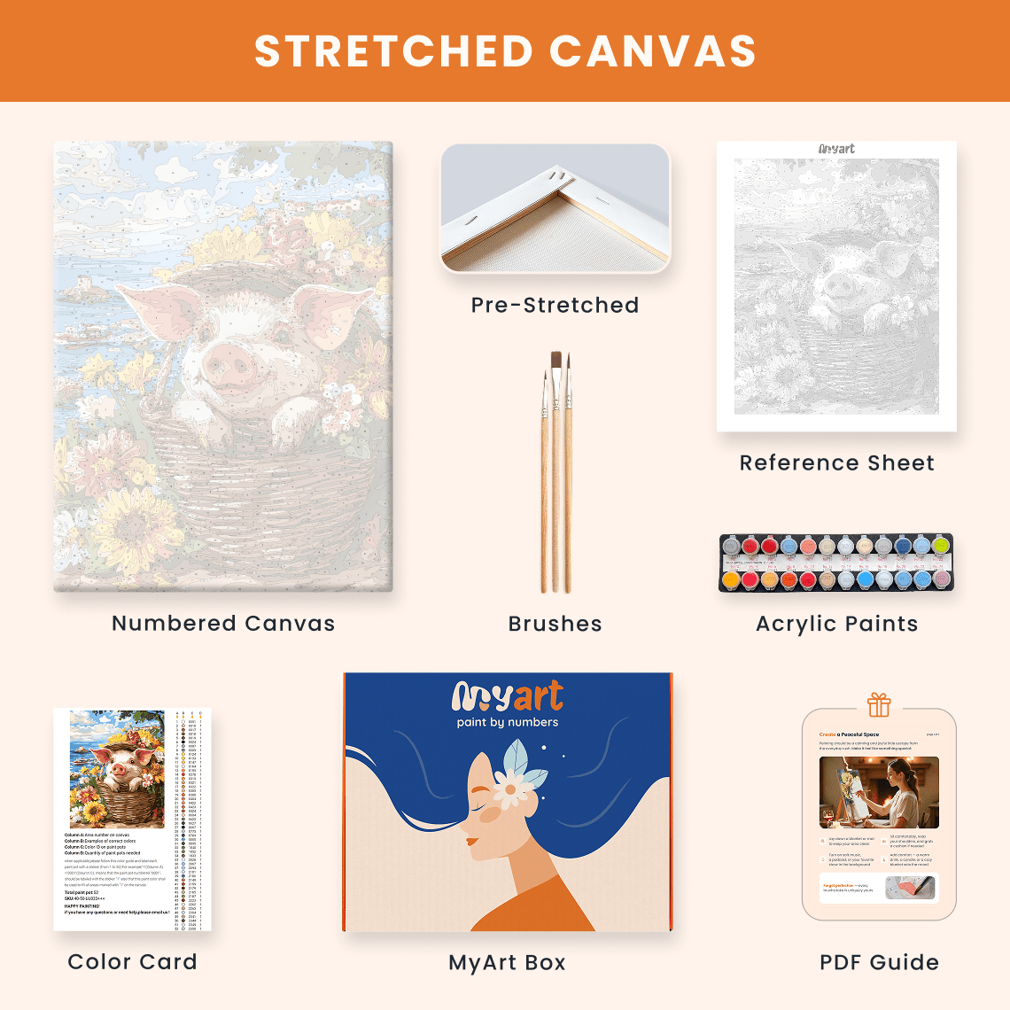 Paint by numbers - Piglet Riviera - MyArt