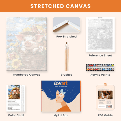 Paint by numbers - Piglet Riviera - MyArt