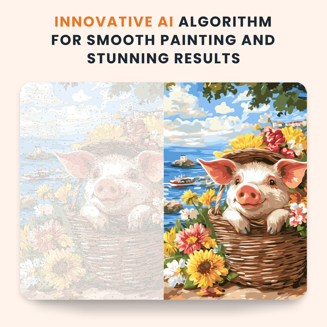 Paint by numbers - Piglet Riviera - MyArt