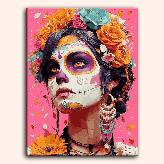 Paint by numbers - Pink Catrina - MyArt