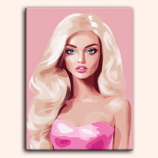 Paint by numbers - Pink Icon - MyArt
