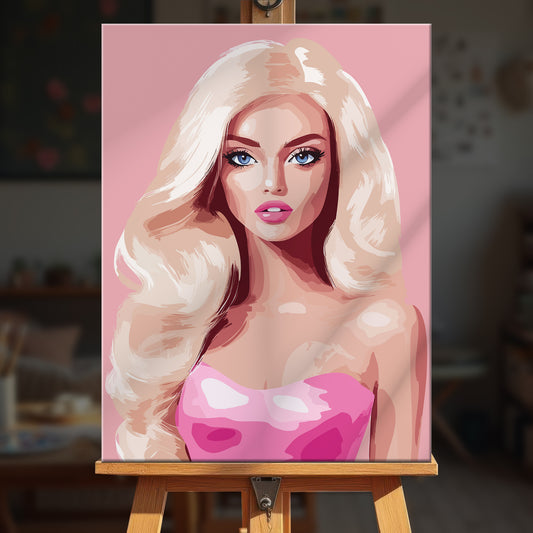 Paint by numbers - Pink Icon - MyArt