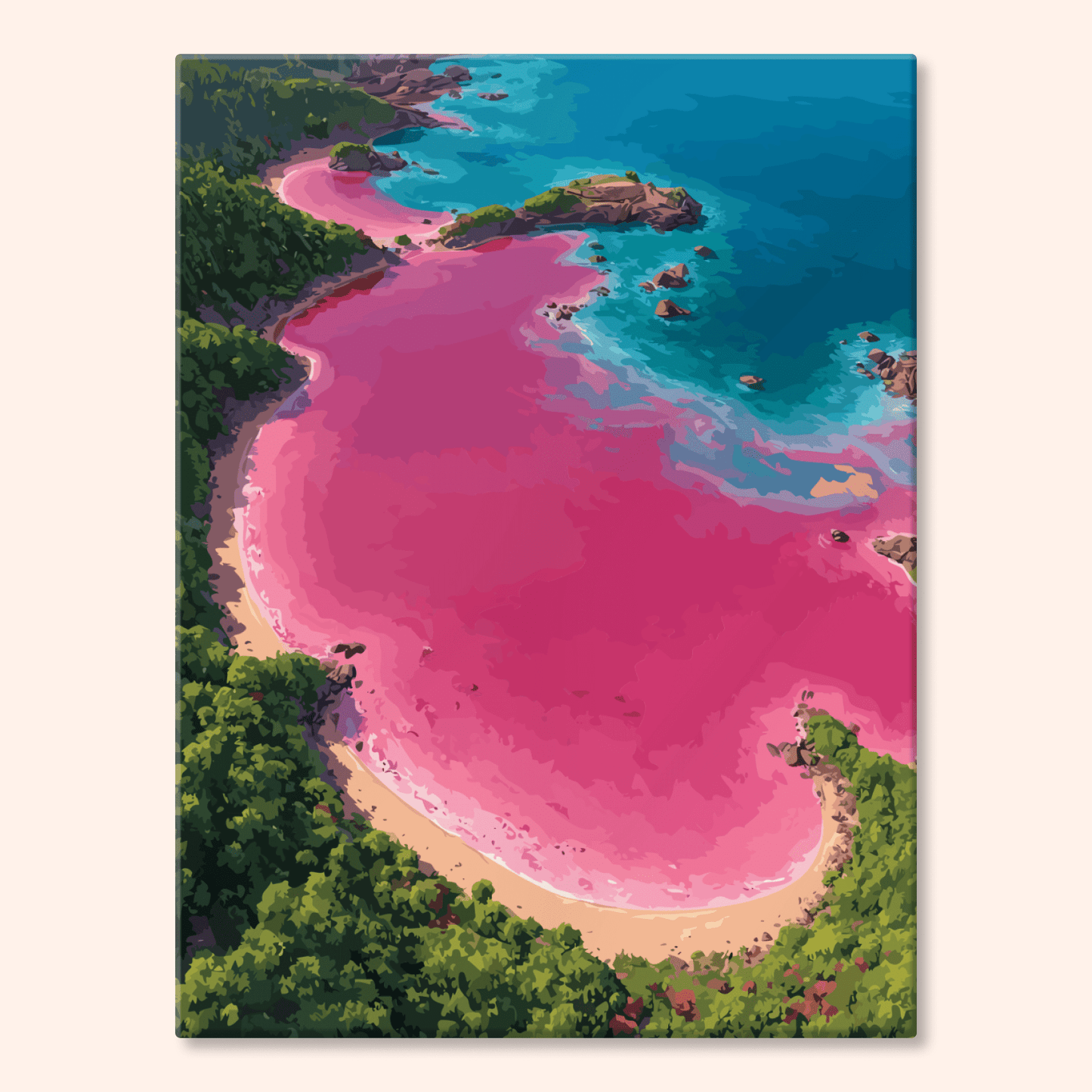 Paint by numbers - Pink Lagoon - MyArt