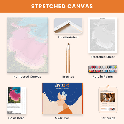 Paint by numbers - Pink Lagoon - MyArt