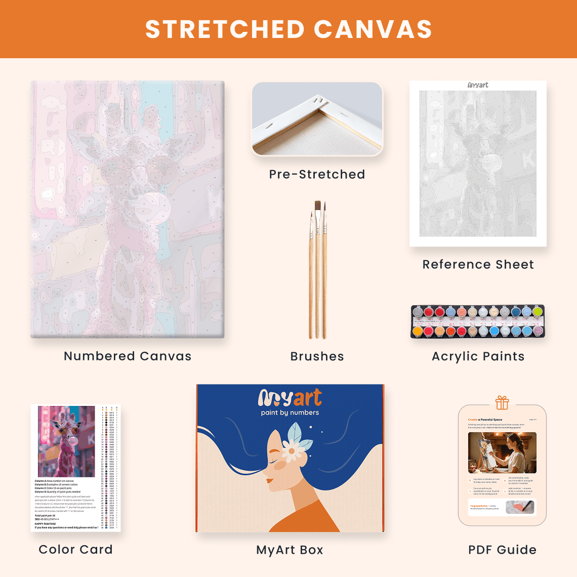 Paint by numbers - Pink Rebel - MyArt