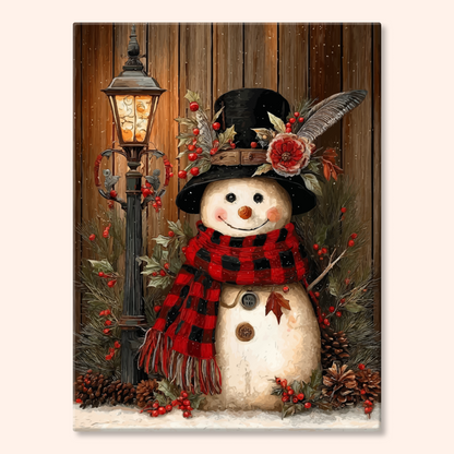 Plaid Snowman