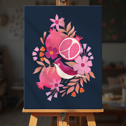 Pomegranate and Bird