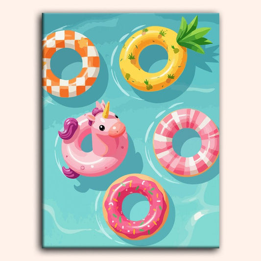 Paint by numbers - Pool Party - MyArt