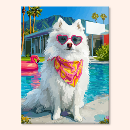 Pool Samoyed