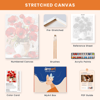 Paint by numbers - Poppy Charm - MyArt