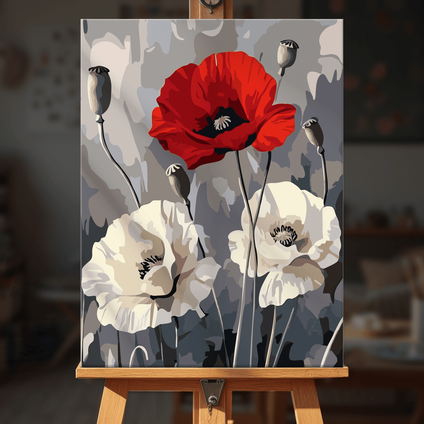 Paint by numbers - Poppy Field - MyArt