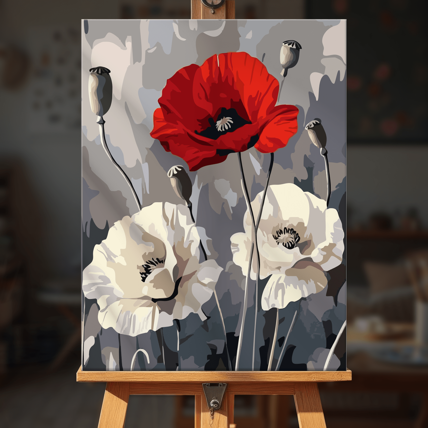 Paint by numbers - Poppy Field - MyArt