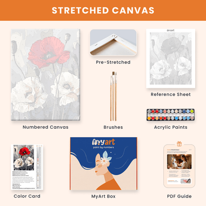 Paint by numbers - Poppy Field - MyArt