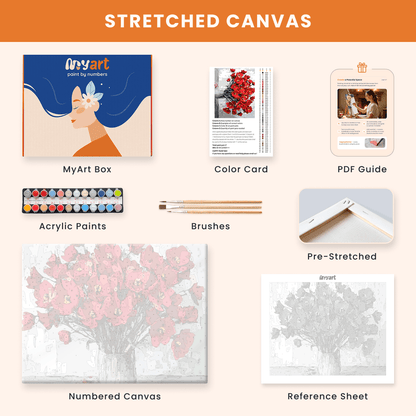 Paint by numbers - Poppy Symphony - MyArt