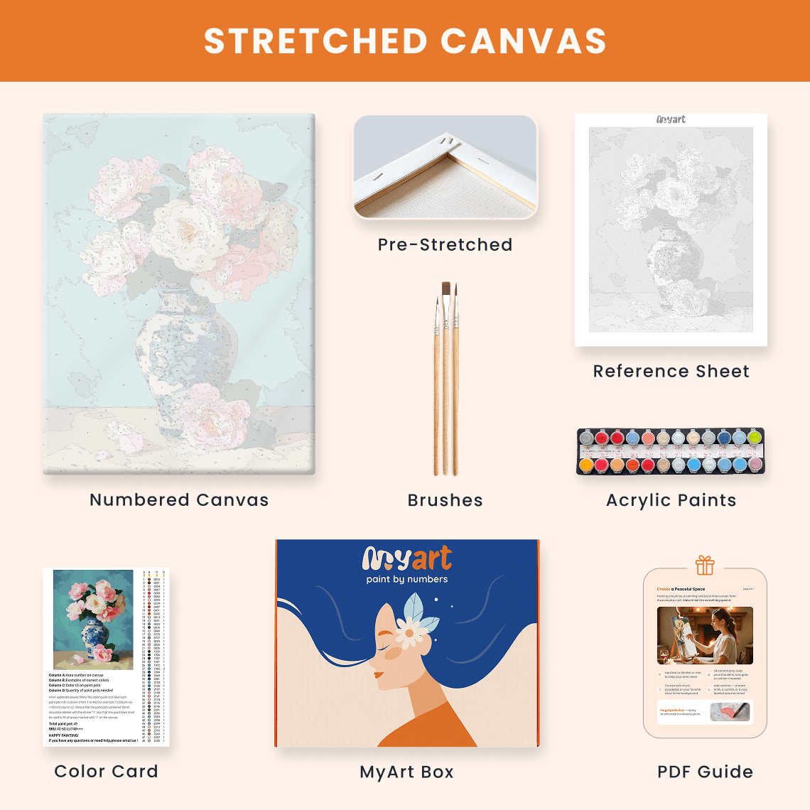 Paint by numbers - Porcelain Bloom - MyArt