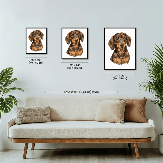 Paint by numbers - Portrait Dachshund - MyArt