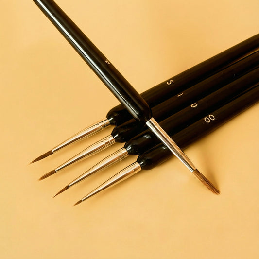 Premium Black Brushes (Set of 10)