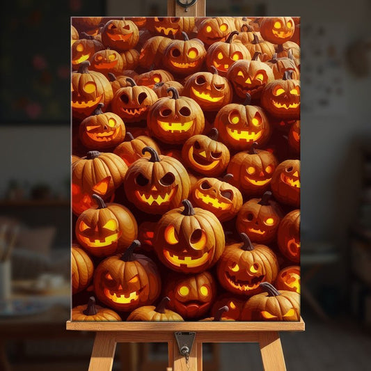 Paint by numbers - Pumpkin Crowd - MyArt