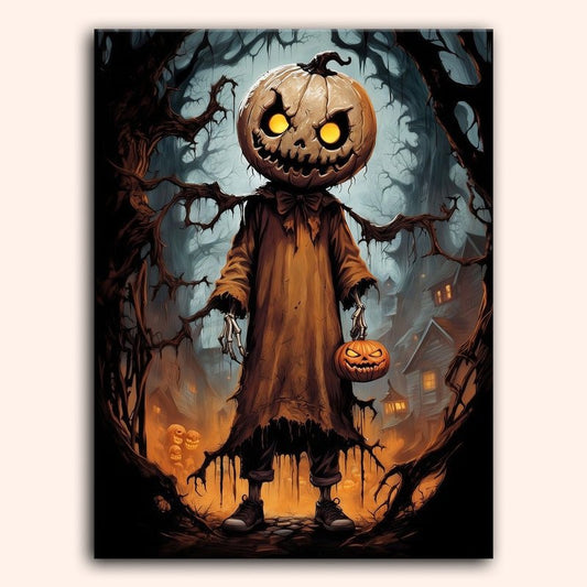Paint by numbers - Pumpkin Fiend - MyArt