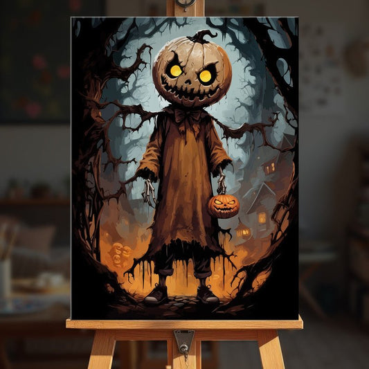 Paint by numbers - Pumpkin Fiend - MyArt