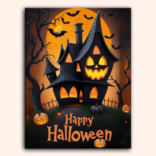 Paint by numbers - Pumpkin House - MyArt