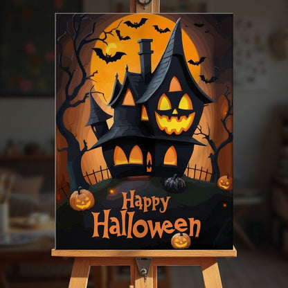 Paint by numbers - Pumpkin House - MyArt