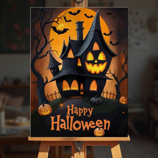 Paint by numbers - Pumpkin House - MyArt