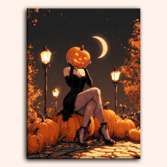 Paint by numbers - Pumpkin Lady - MyArt