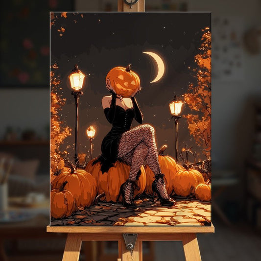 Paint by numbers - Pumpkin Lady - MyArt