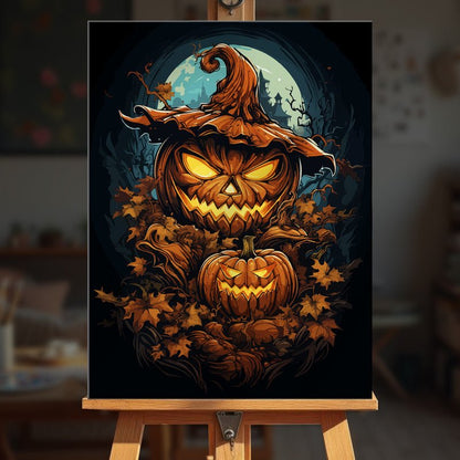 Paint by numbers - Pumpkin Monster - MyArt