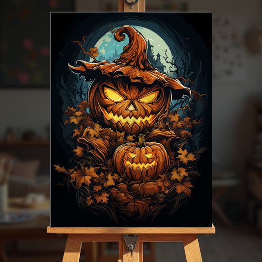 Paint by numbers - Pumpkin Monster - MyArt
