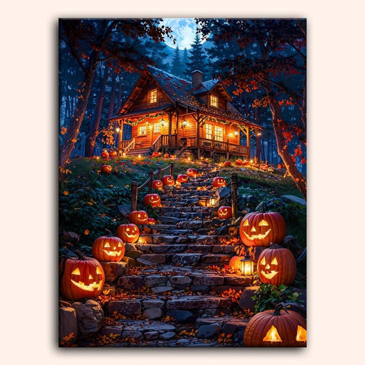 Paint by numbers - Pumpkin Stair - MyArt