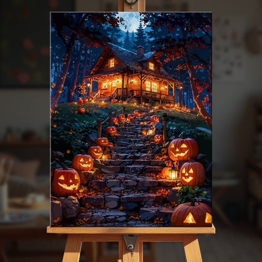 Paint by numbers - Pumpkin Stair - MyArt