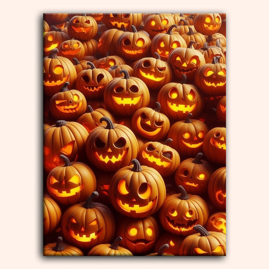 Paint by numbers - Pumpkin Crowd - MyArt