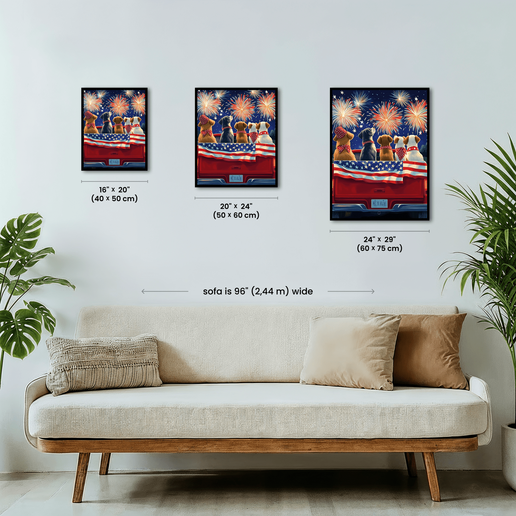 Paint by numbers - Puppy Fireworks - MyArt