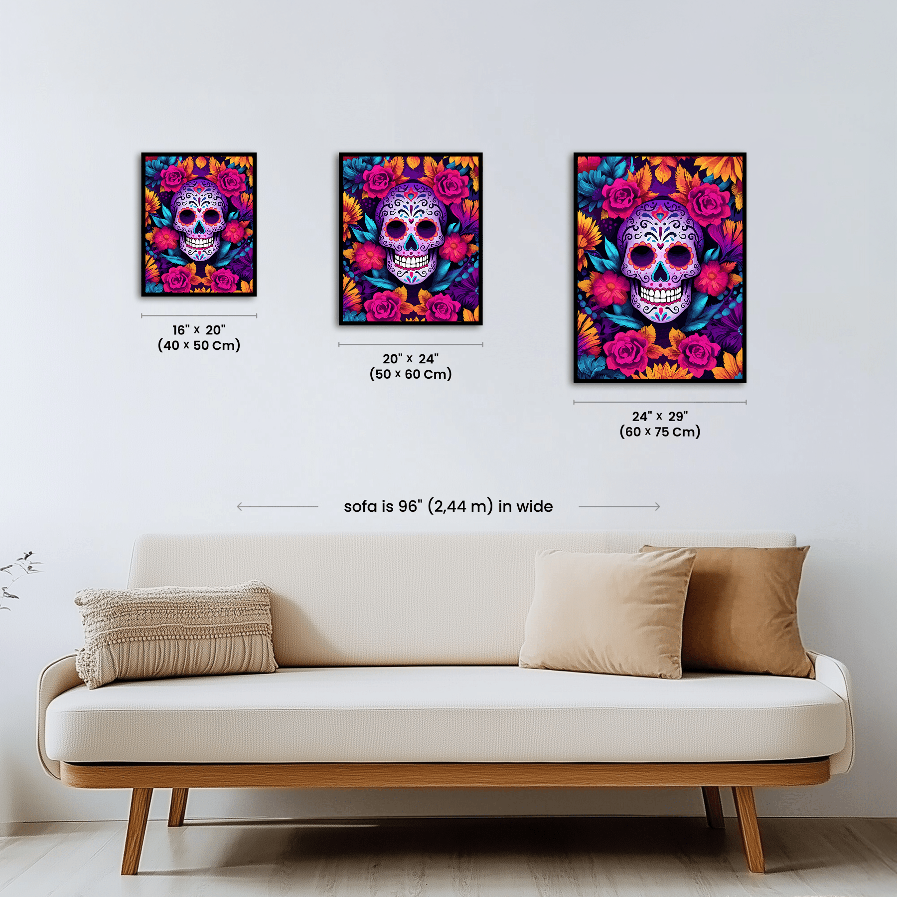 Paint by numbers - Purple Calavera - MyArt