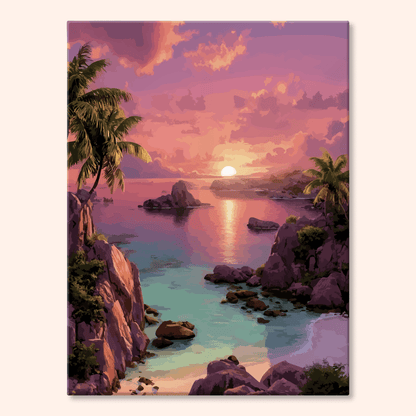 Paint by numbers - Purple Cove - MyArt