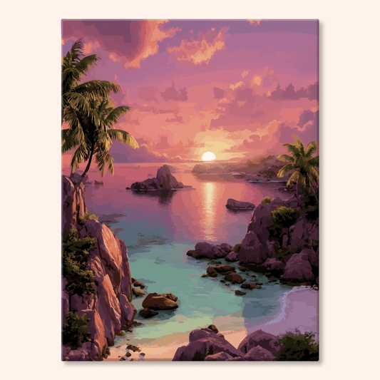 Paint by numbers - Purple Cove - MyArt