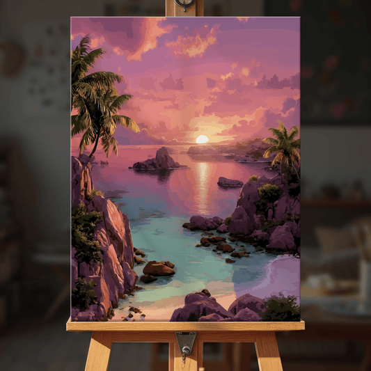 Paint by numbers - Purple Cove - MyArt