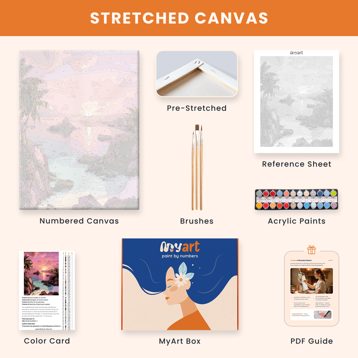 Paint by numbers - Purple Cove - MyArt