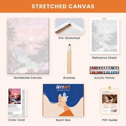 Paint by numbers - Purple Cove - MyArt