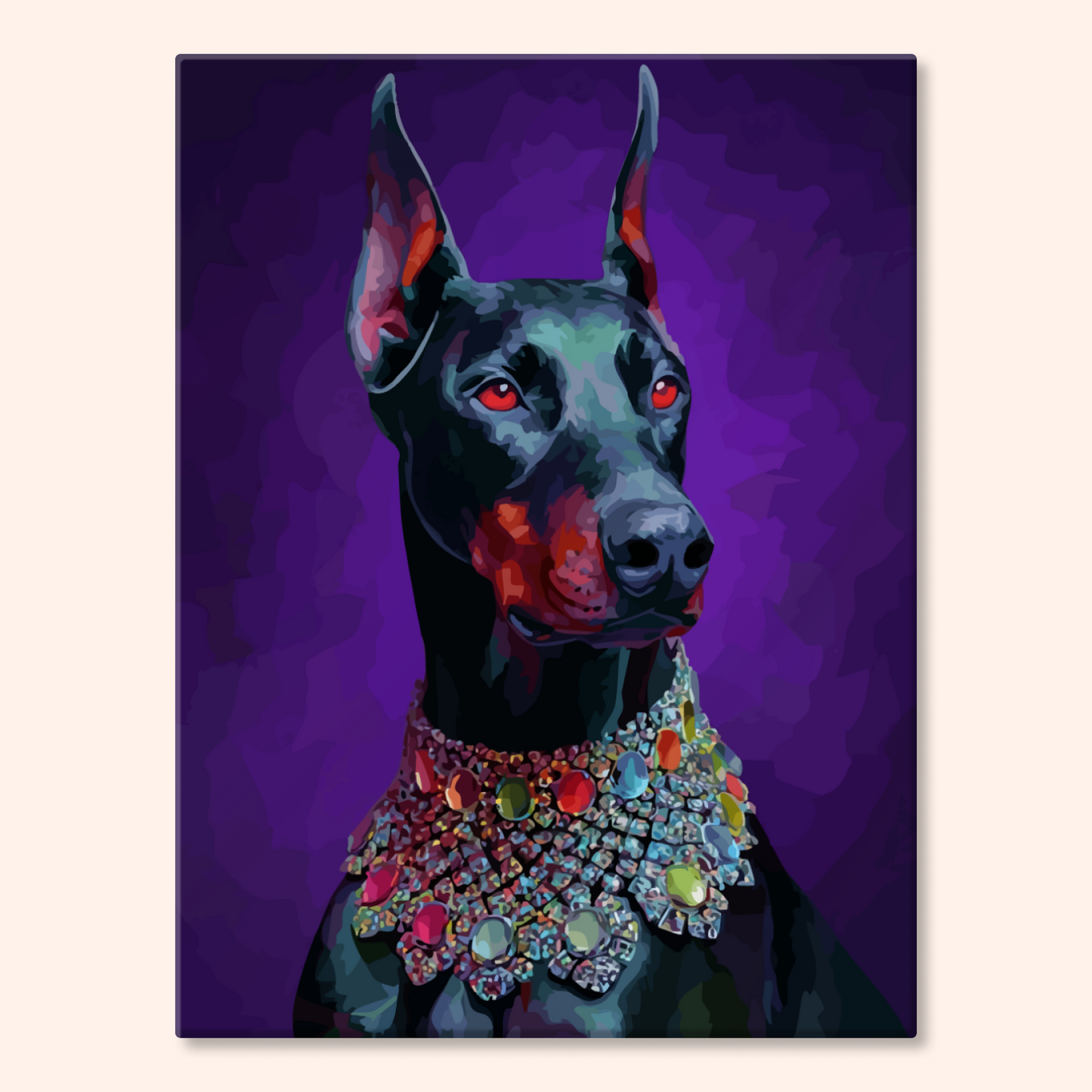Purple Doberman