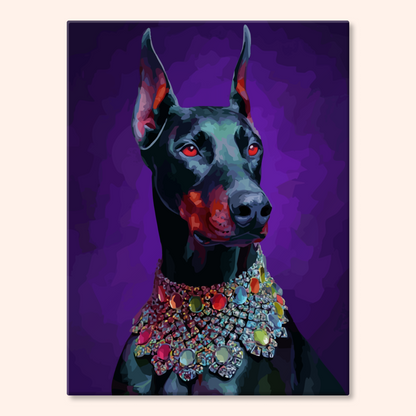 Purple Doberman