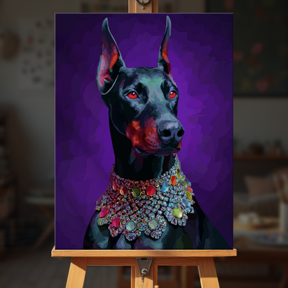 Purple Doberman