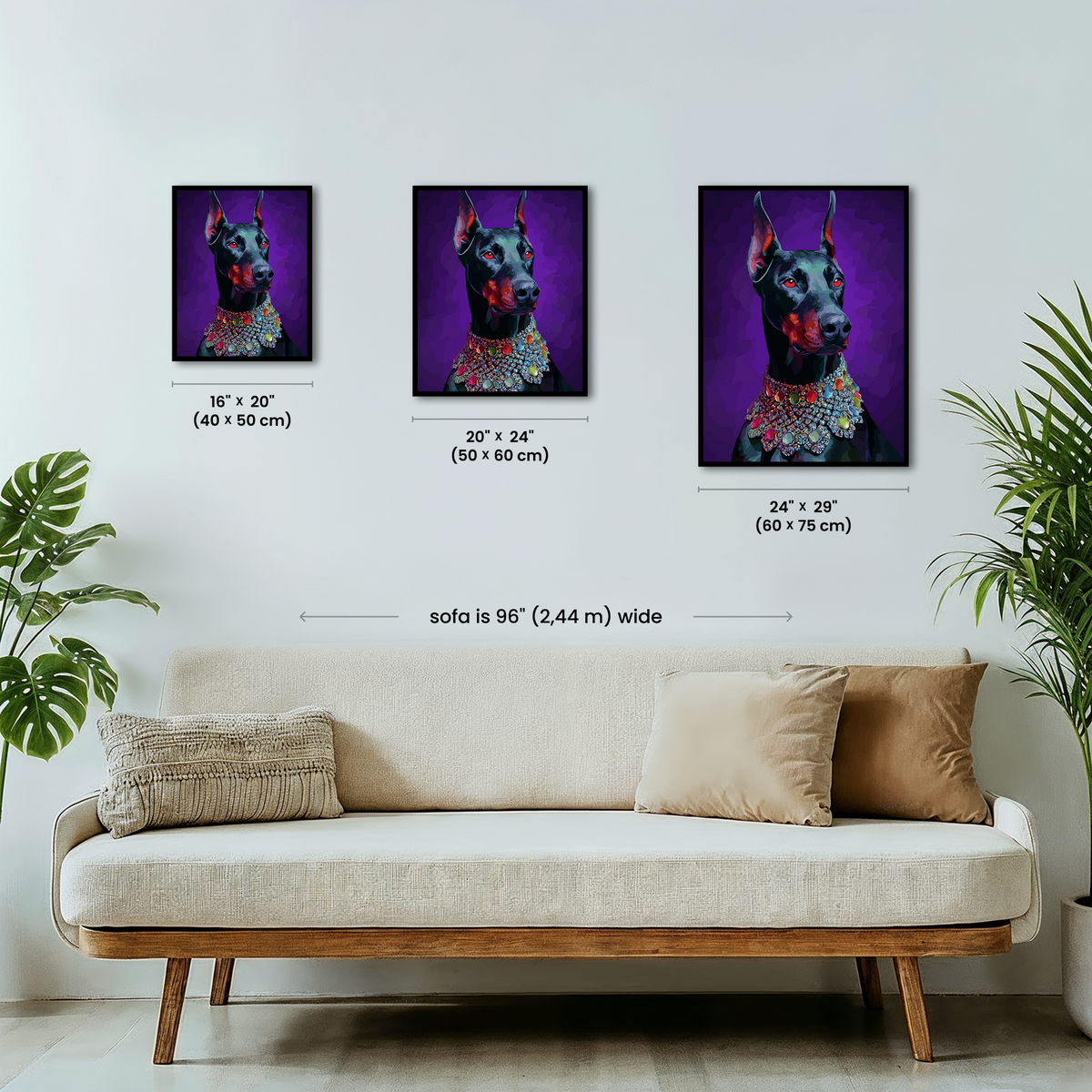 Purple Doberman