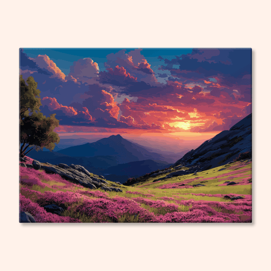 Paint by numbers - Purple Sunset - MyArt