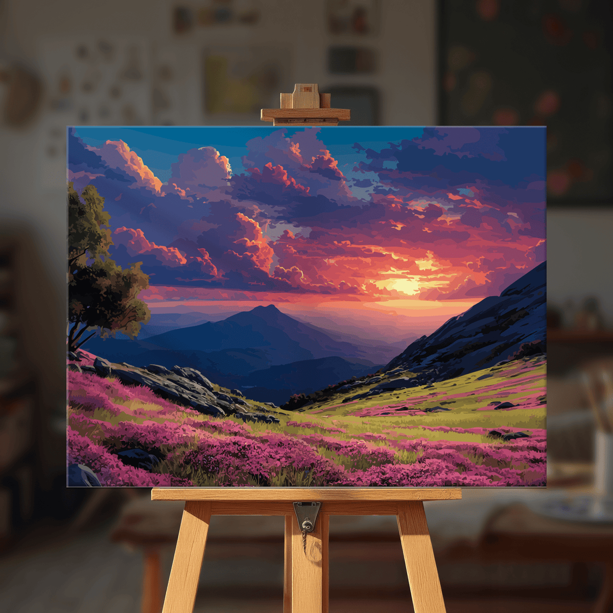 Paint by numbers - Purple Sunset - MyArt