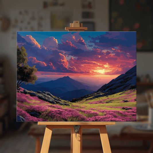 Paint by numbers - Purple Sunset - MyArt